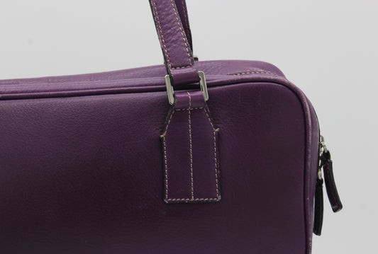 Burberry Purple Boston Shoulder Bag