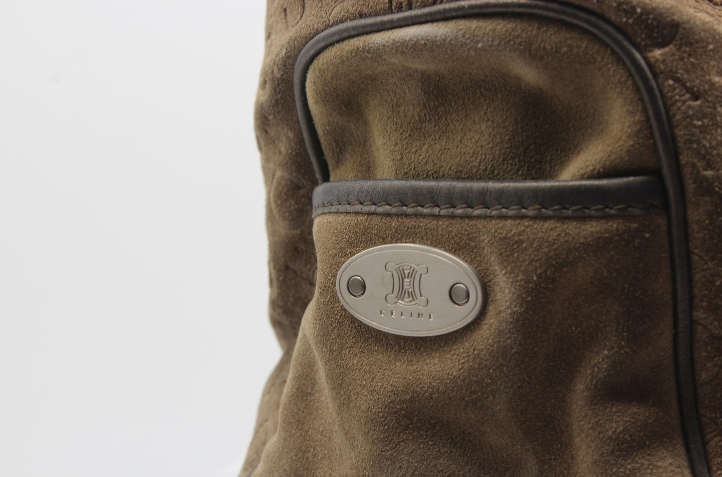 Celine Boogie Brown Suede Handbag