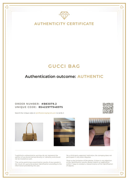 Gucci Tan Leather Shoulder Bag