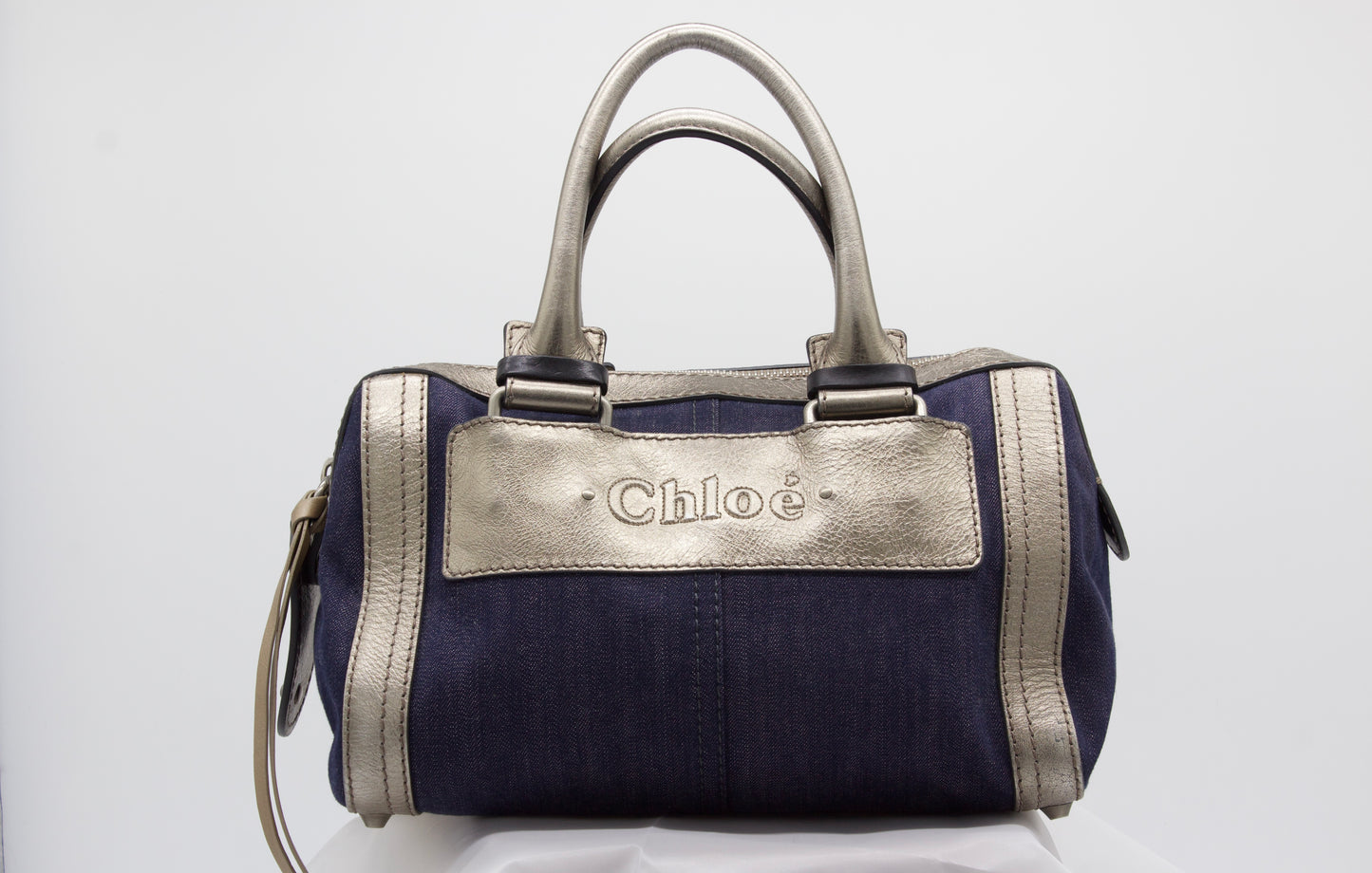 Chloé Denim Boston Handbag