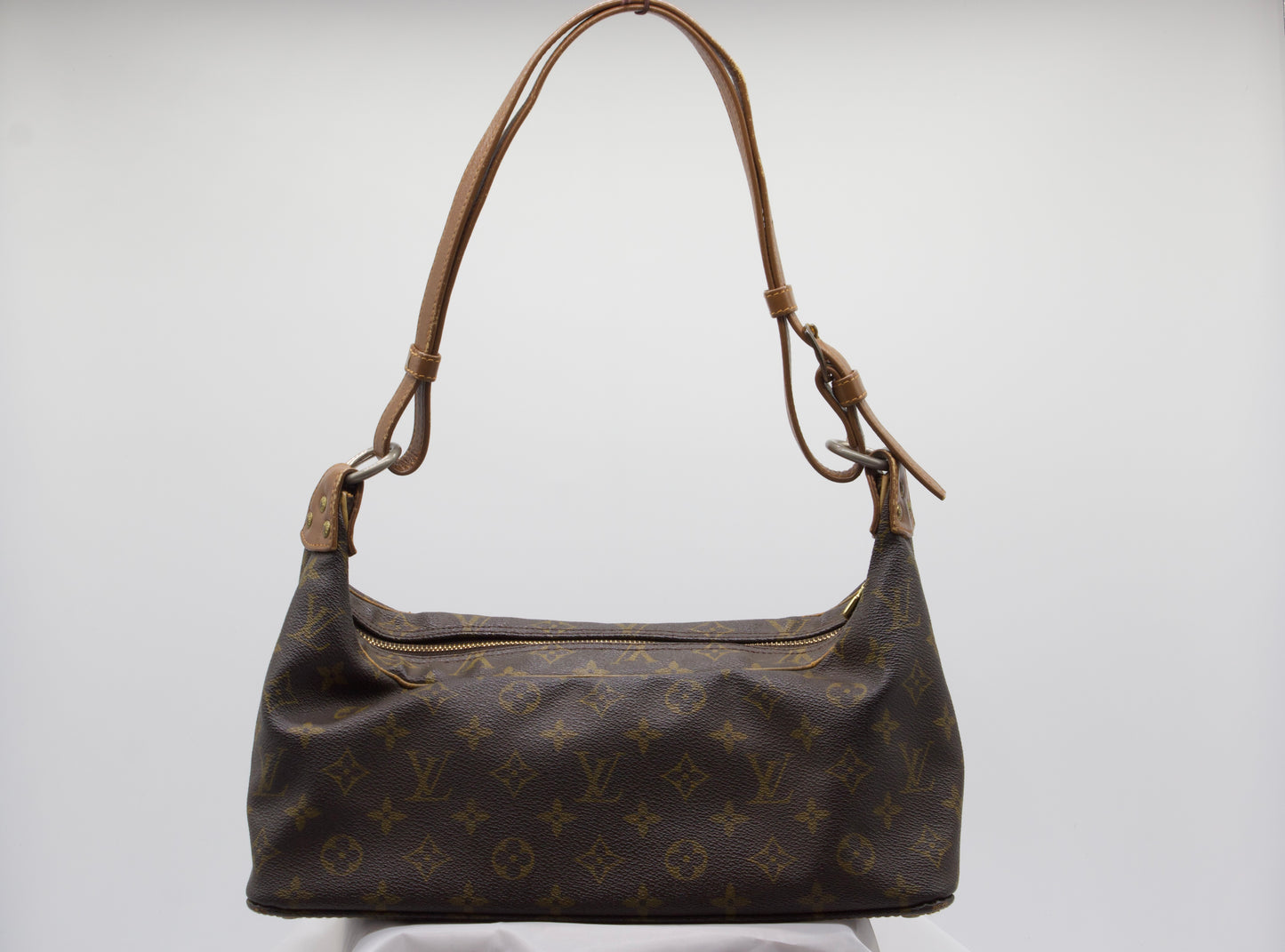 Louis Vuitton Boulogne Monogram Logo GHW Baguette Hobo Shoulder Bag