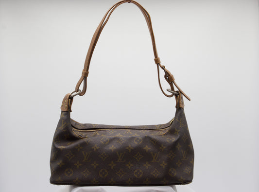 Louis Vuitton Boulogne Monogram Logo GHW Baguette Hobo Shoulder Bag