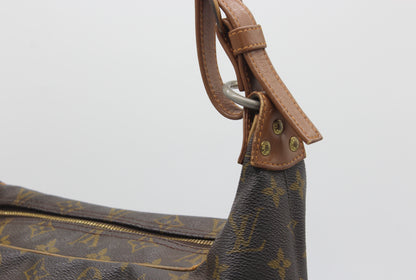 Louis Vuitton Boulogne Monogram Logo GHW Baguette Hobo Shoulder Bag