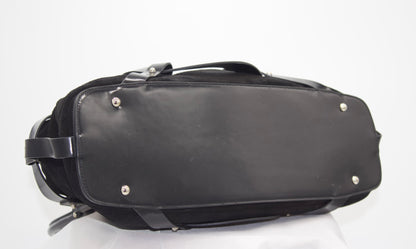 Salvatore Ferragamo Black Suede Handbag