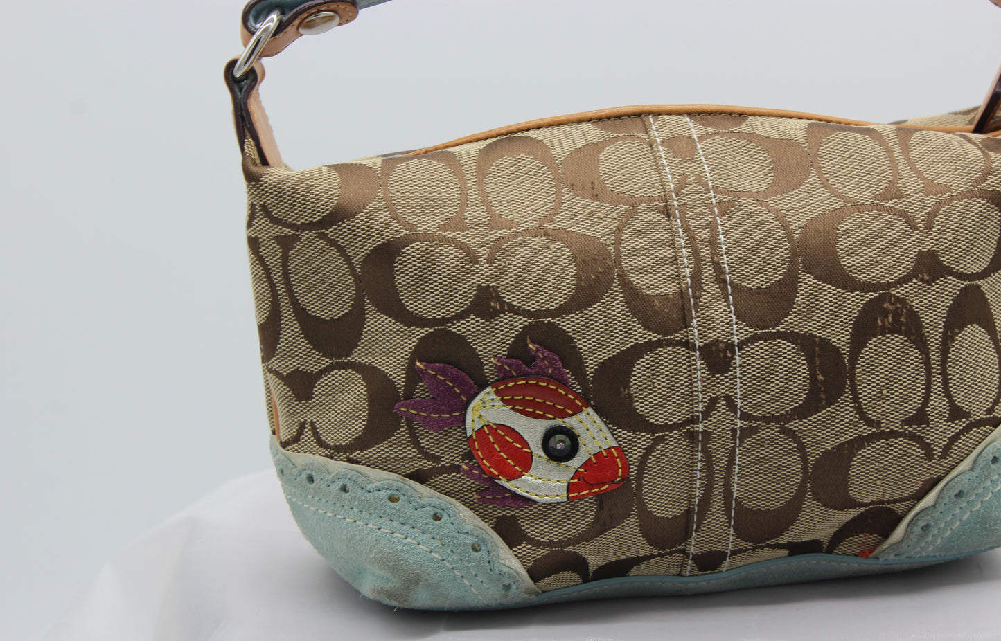 Coach Mini Limited-Edition Fish Patchwork Handbag