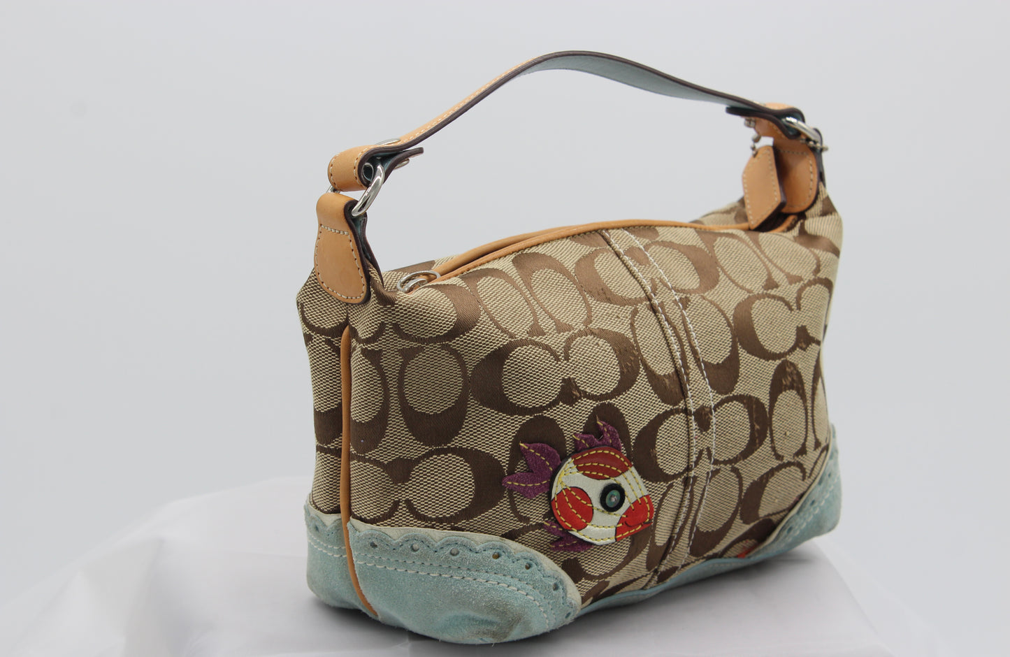 Coach Mini Limited-Edition Fish Patchwork Handbag