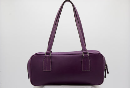Burberry Purple Boston Shoulder Bag