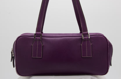 Burberry Purple Boston Shoulder Bag