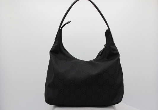 Gucci Black Monogram Shoulder Bag