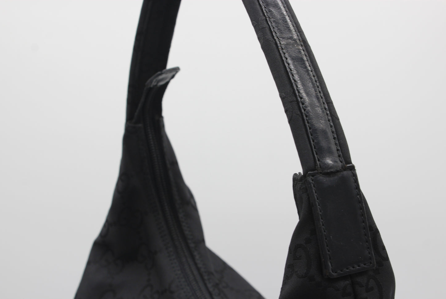 Gucci Black Monogram Shoulder Bag