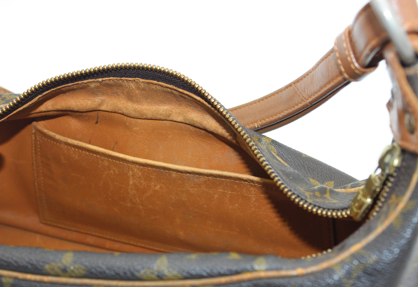 Louis Vuitton Boulogne Monogram Logo GHW Baguette Hobo Shoulder Bag