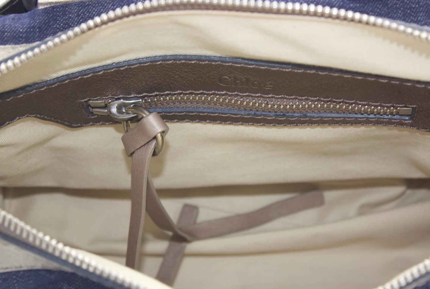 Chloé Denim Boston Handbag