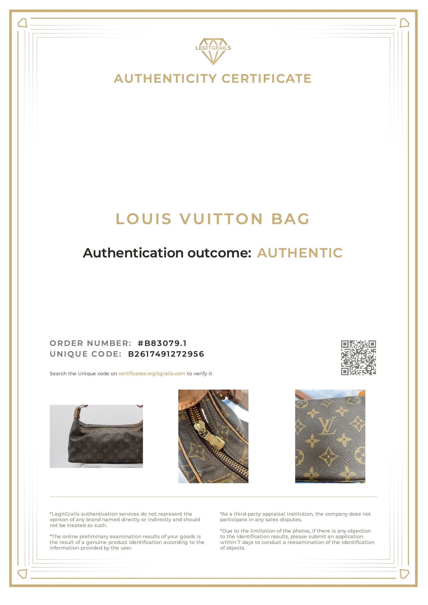 Louis Vuitton Boulogne Monogram Logo GHW Baguette Hobo Shoulder Bag